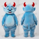 Sky blue wedding devil mascot - Masticot.com