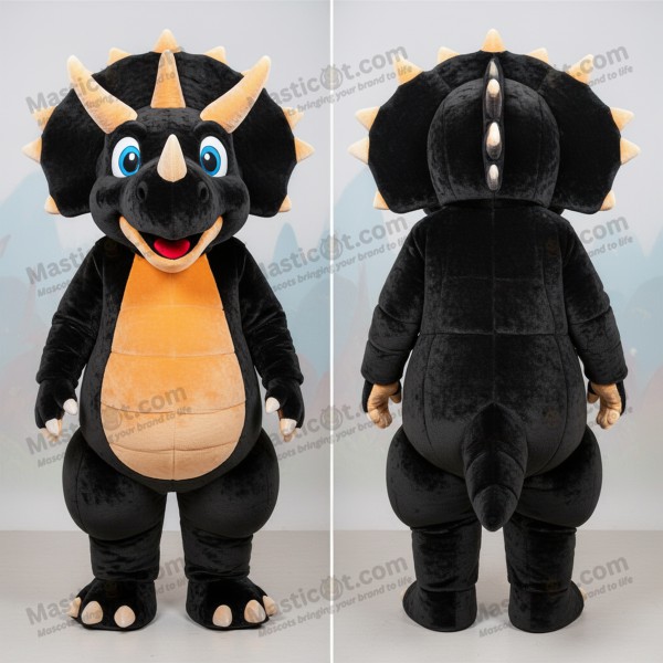 Costum de triceratops cu umeri largi din velur -