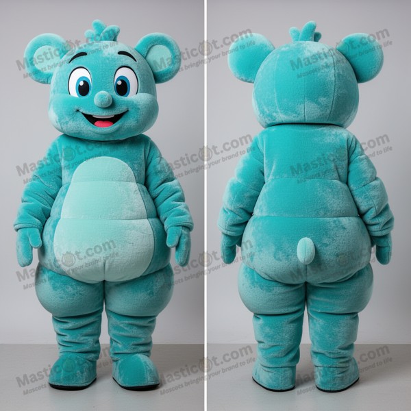 Turkis plysj-jonglør-maskot - Masticot.com