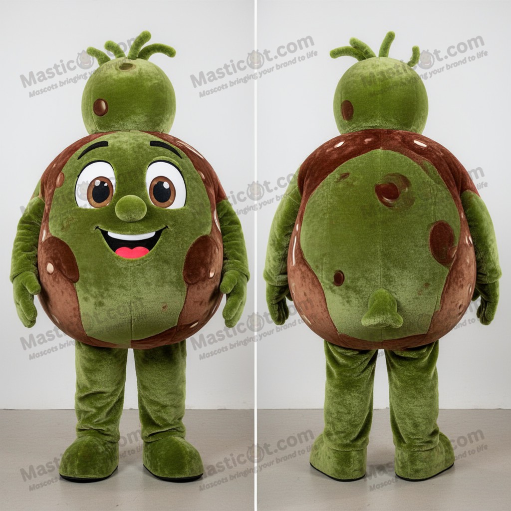 Orange plump meatballs mascot - Meatballs - MASTICOT_6651 - Masticot.com