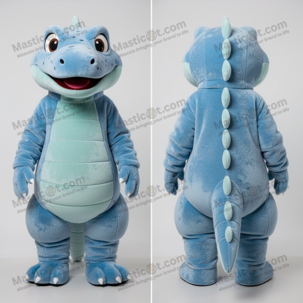 Modrý plyšový maskot komodského draka - Masticot.com