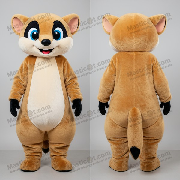 Tan Striped Mongoose Mascot - Masticot.com