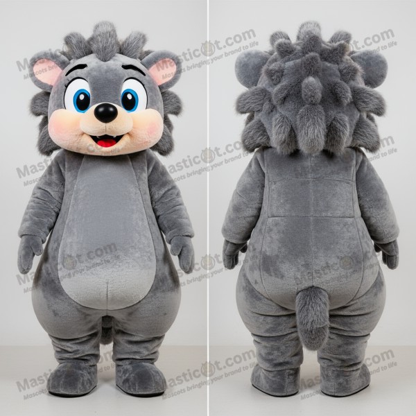 Šedý Sametový Ježek Maskot - Masticot.com