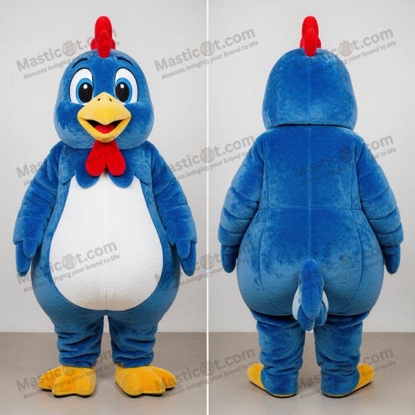 Blå Fjærkledd Hønse-Maskot - Masticot.com