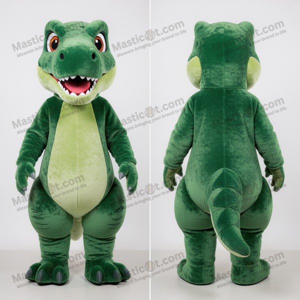 Forest Green Friendly Deinonychus Mascot - Masticot.com