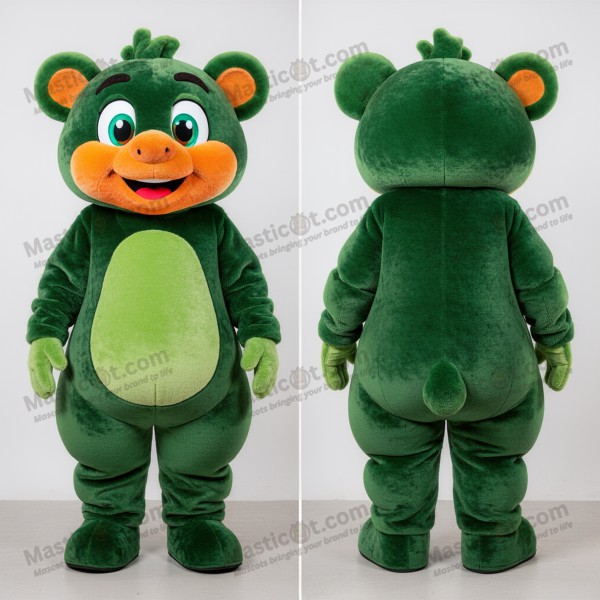 Forest Green Velvety Goulash Mascot - Masticot.com