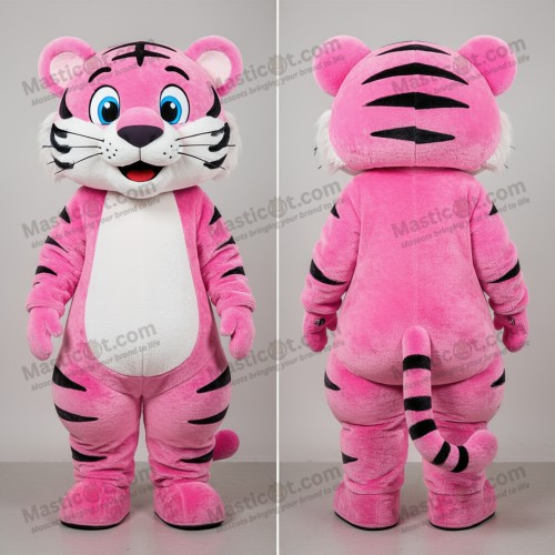 Rosa Blush Velvety Tiger Maskot - Tiger - MASTICOT_6725 - Masticot.com