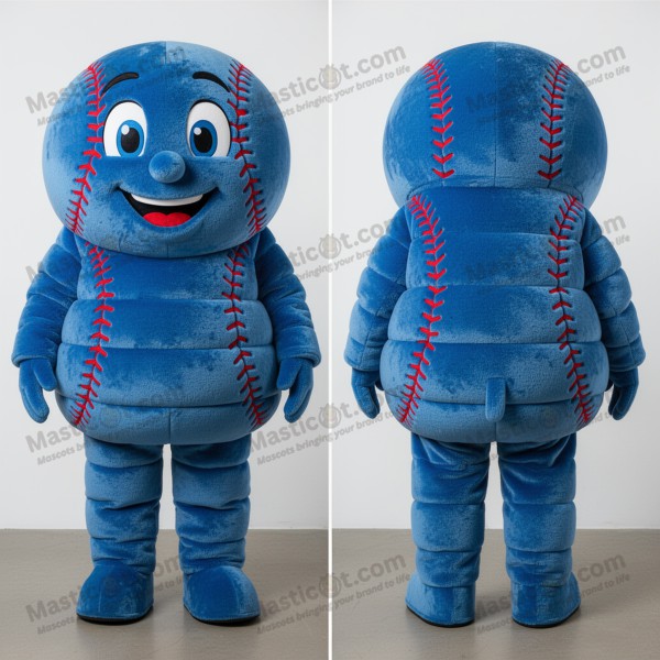 Marinehvit baseballball-maskot - Masticot.com