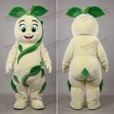 Cream towering beanstalk mascot - Masticot.com