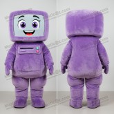 Lavender Rounded Computer Mascot - Masticot.com