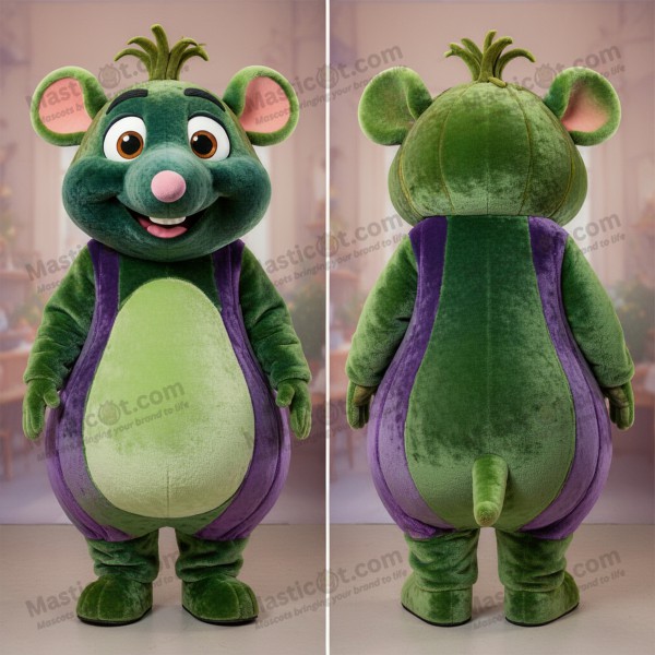 Olive Green Wedding Ratatouille Mascot - Masticot.com