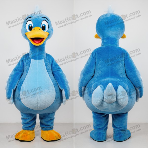 Navy & White Cartoon Swans Mascot - Masticot.com