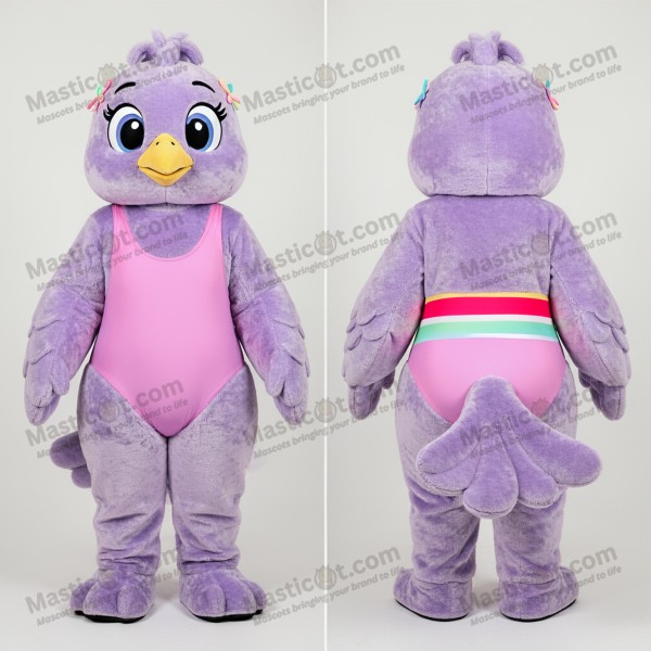 Lavender Velvety Dove Mascot - Masticot.com