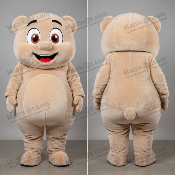 Beige Plush Ball Gown Goulash Mascot - Masticot.com