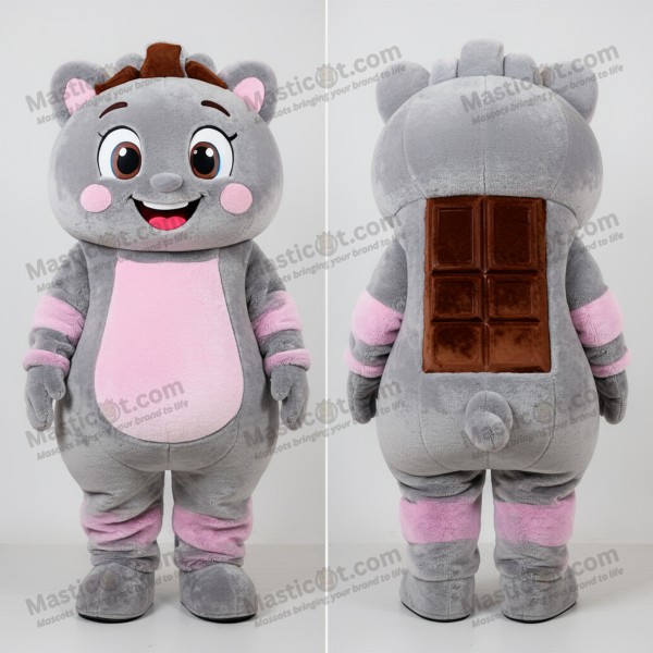 Cocoa Brown Rounded Chocolates Mascot - Masticot.com