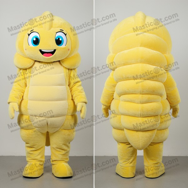 Lemon Yellow Cartoon Trilobite Mascot - Masticot.com