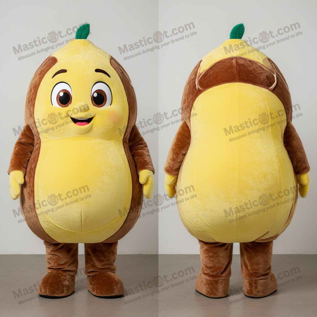 Lemon Yellow Plump Beef Wellington Mascot - Masticot.com
