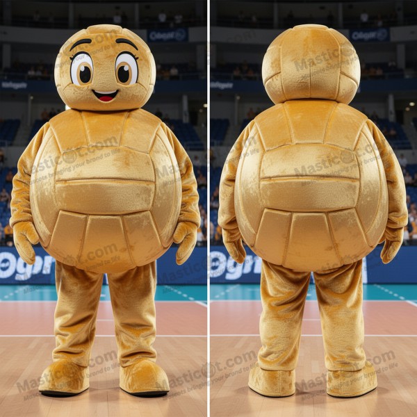 Gullrund volleyballmascot - Masticot.com
