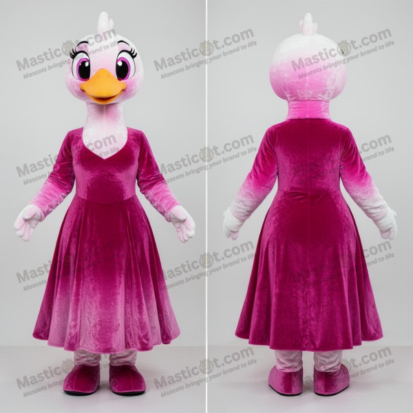 Mascota de Cisne aterciopelado magenta - Masticot.com