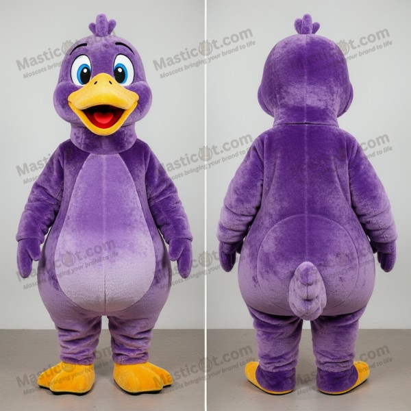 Violet Cartoon Goose Mascot - Masticot.com