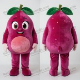 Magenta plump grapefruit mascot - Masticot.com