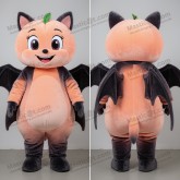 Peach soft bat mascot - Masticot.com
