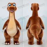 Brun Denim Brachiosaurus Maskot i Fløyel - Brachiosaurus - MASTICOT_6844 - Masticot.com