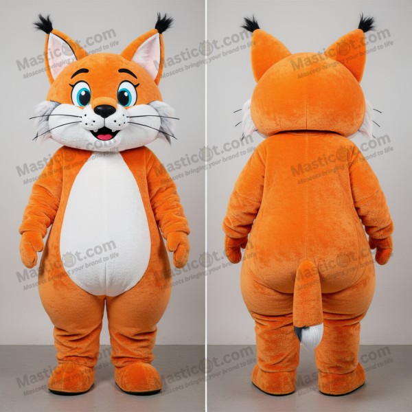 Ginger Spotted Lynx Mascot - Masticot.com