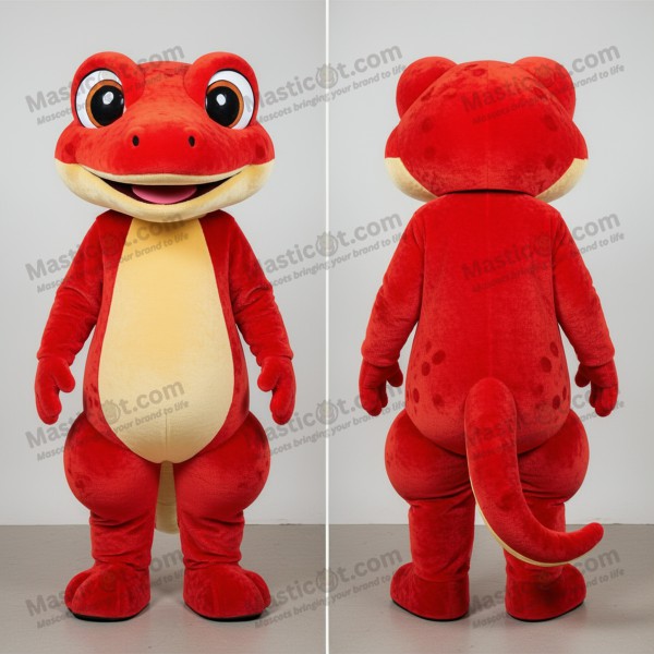 Crimson emerald broad shouldered geckos mascot -