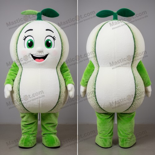 Grønn rund melon-maskot - Melon - MASTICOT_6904 - Masticot.com