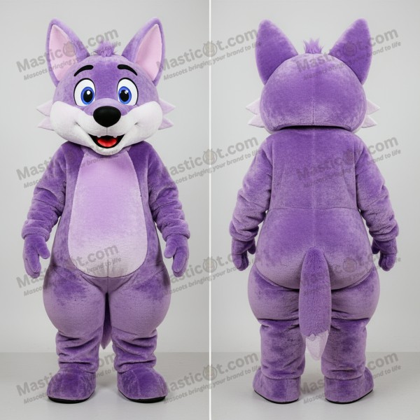 Hravý dingo maskot z levandulového plyše - Masticot.com