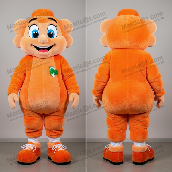 Rust oranje levendige Ierse dansschoenen mascotte - Ierse