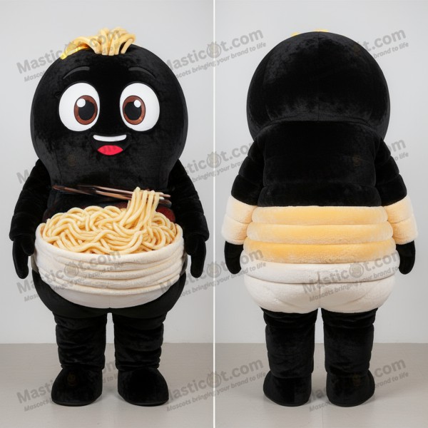 Ebony Fluweel Ramen Mascotte - Masticot.com