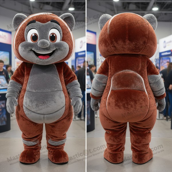 Rust orange plump steak mascot - Masticot.com