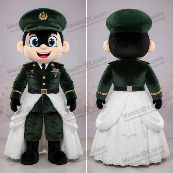 Velveteen flowing army soldier mascot - Masticot.com