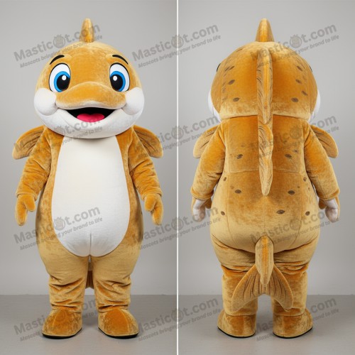 Mascotte Saumon Doré Brillant - Saumon - MASTICOT_6951 - Masticot.com
