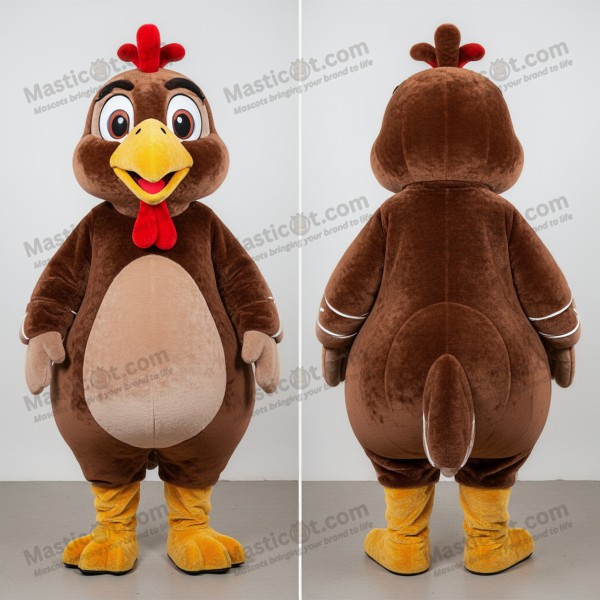 Mascota de pavo real aterciopelado marrón - Masticot.com