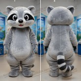 Silver plush civet mascot - Masticot.com