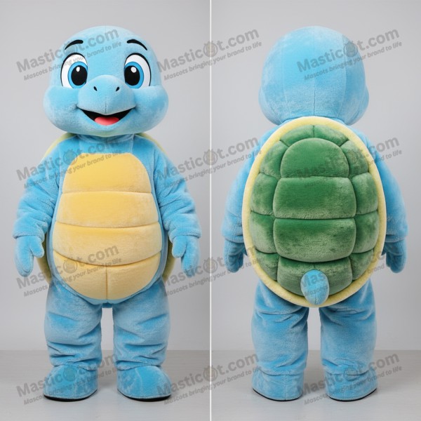Sky blue gentle turtle mascot - Masticot.com