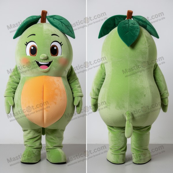 Vibrant rounded apricot mascot - Masticot.com