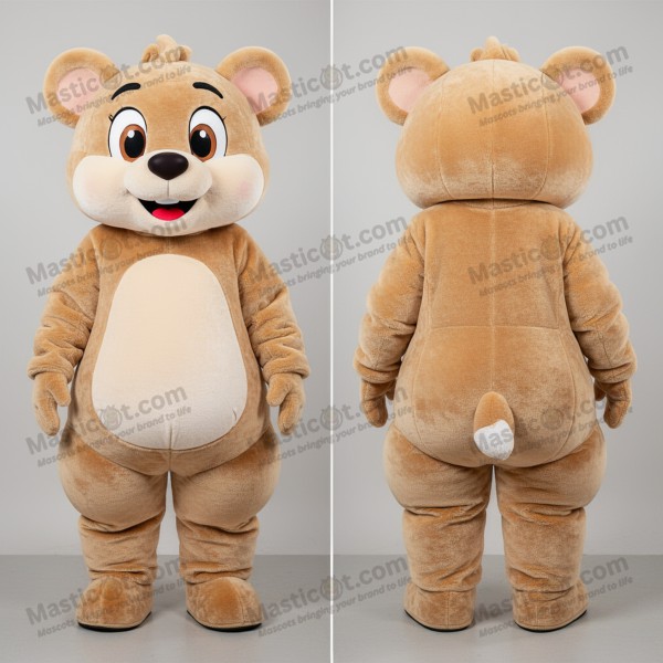 Tan cuddly momentum mascot - Masticot.com