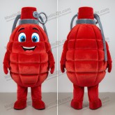 Crimson round grenade mascot - Masticot.com