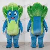 Blue Velvety Lettuce Caesar Salad Mascot - Masticot.com