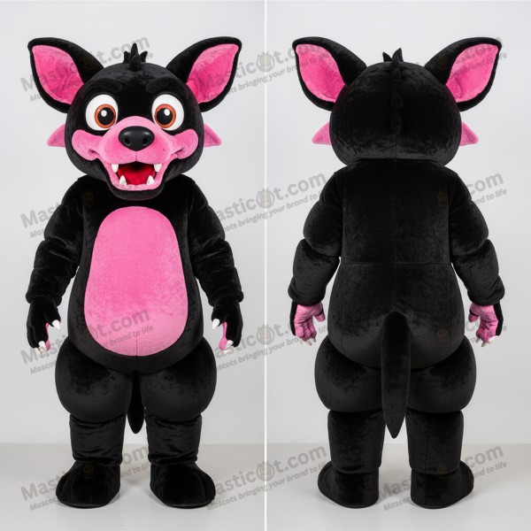 Black horned chupacabra mascot - Masticot.com