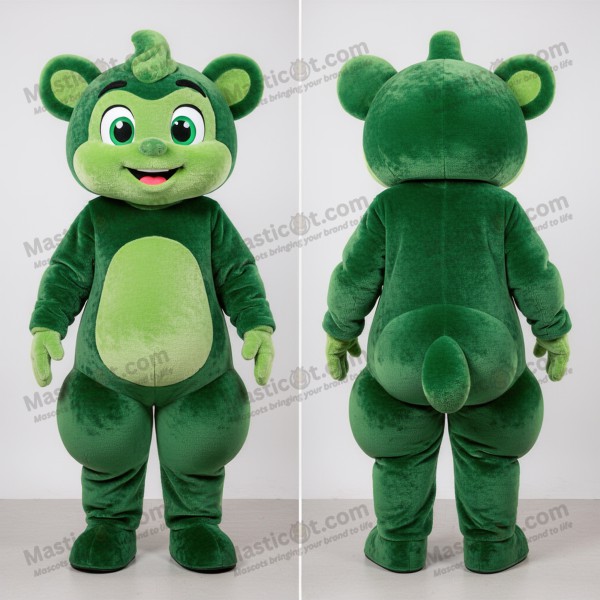 Forest green playful acrobat mascot - Masticot.com