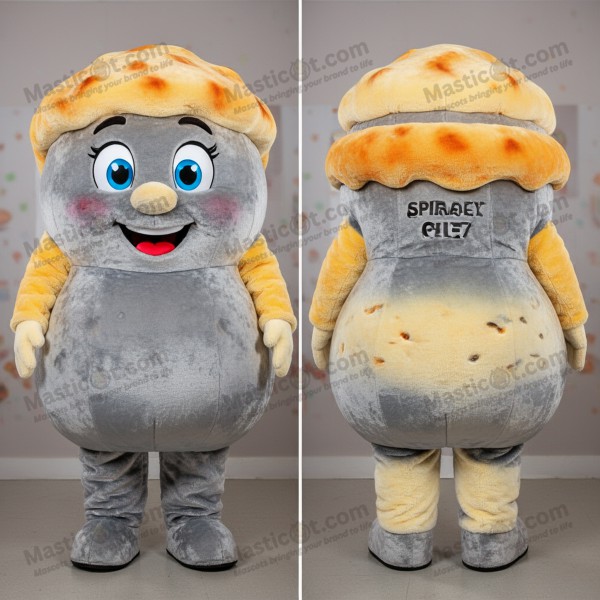 Silky silver puffy shepards pie mascot - Masticot.com