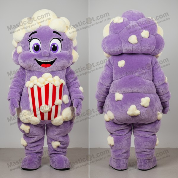 Lavendel popcorn maskot kostume - Masticot.com