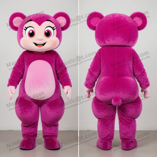 Mascotă acrobată vibrantă magenta - Masticot.com