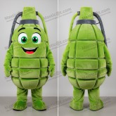 Lime Green Rounded Grenade Mascot - Masticot.com