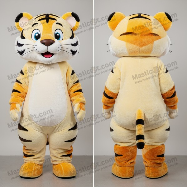 Kremglatt motorsykkel-tiger maskot - Masticot.com